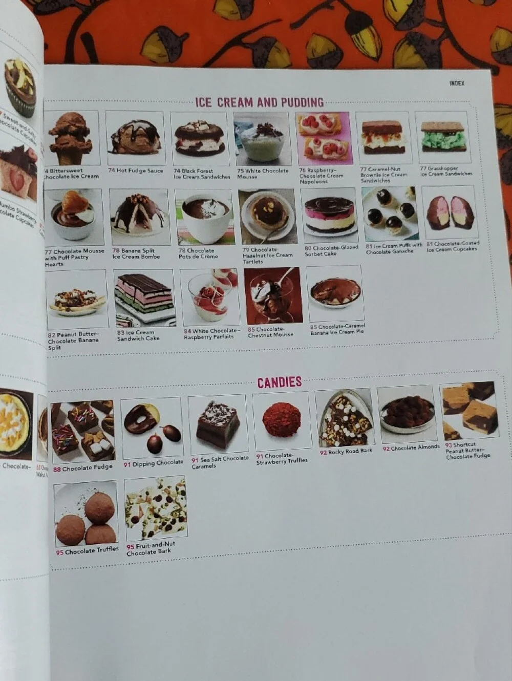Food Network Chocolate Lover's Cookbook - White & Brown
